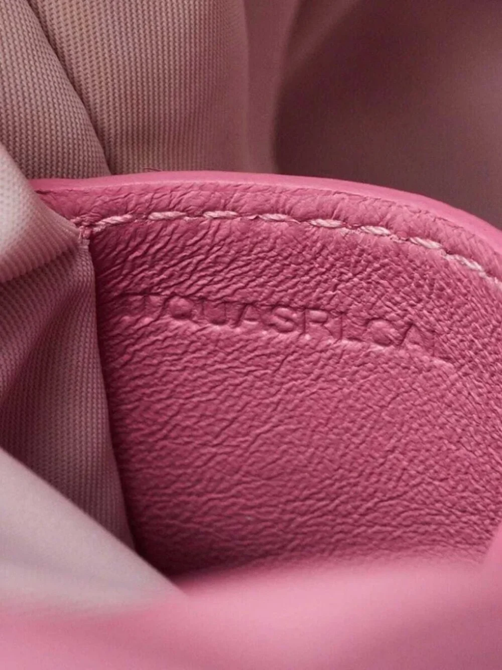 Burberry Pink Quilted Leather Mini Lola Backpack Bag